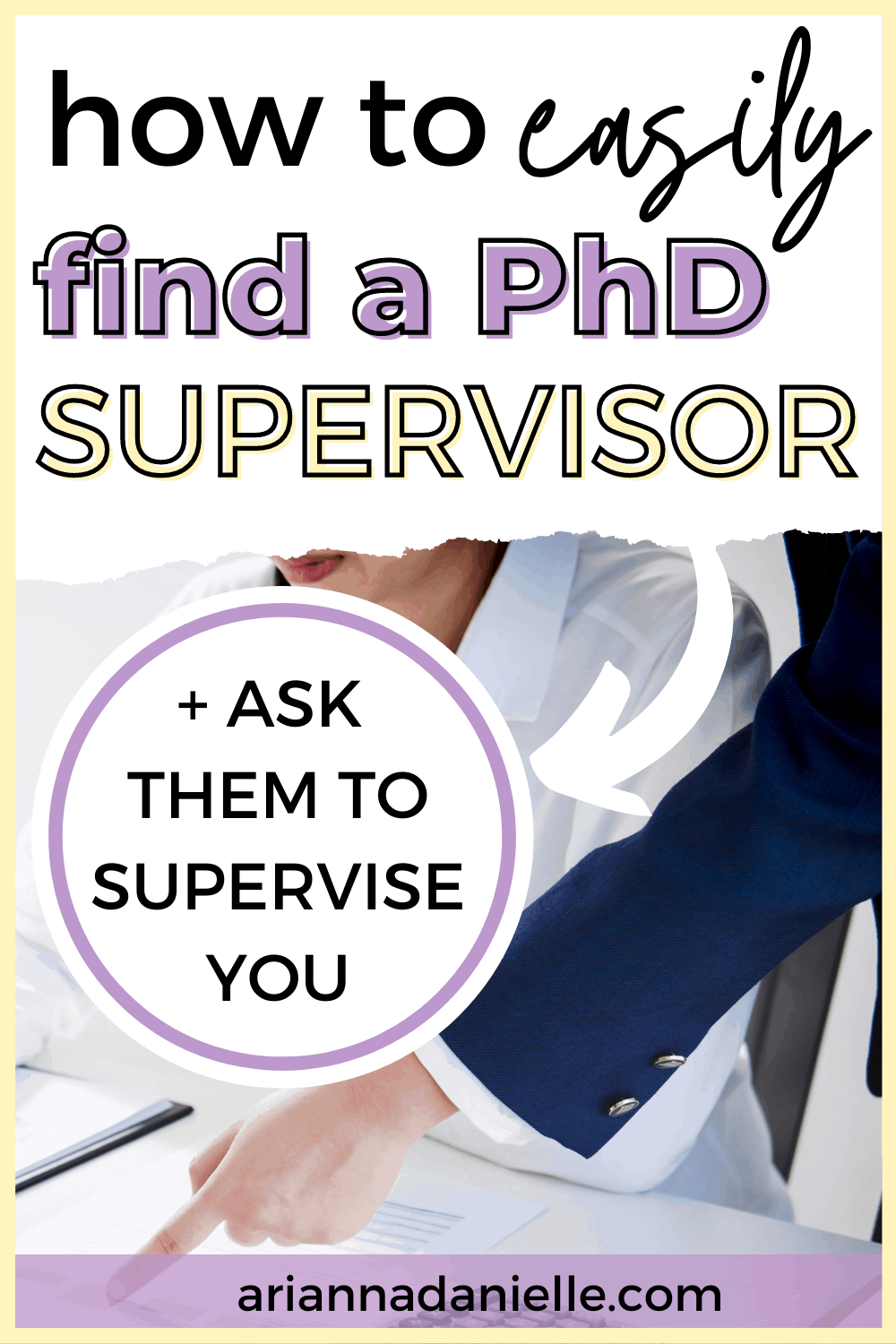 how to find supervisor for phd